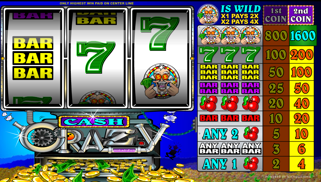 Luật chơi game slot Cash Crazy