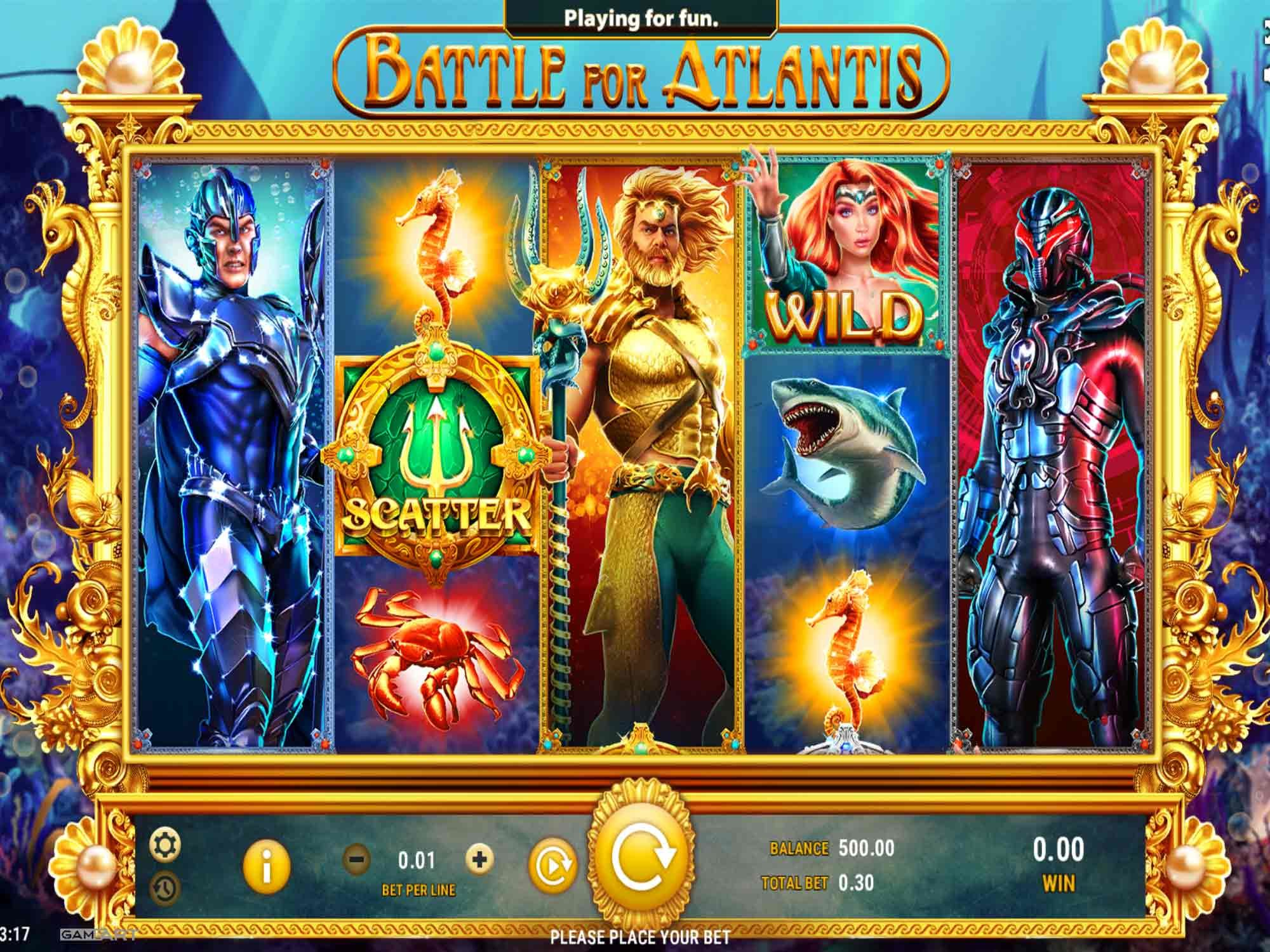 game slot Battle for Atlantis