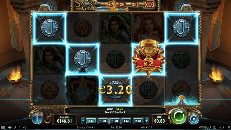 đặc biệt của game slot The Sword and The Grail