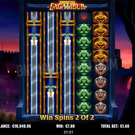 Towering Pays Excalibur – Kiếm tiền cược gấp 250 làn
