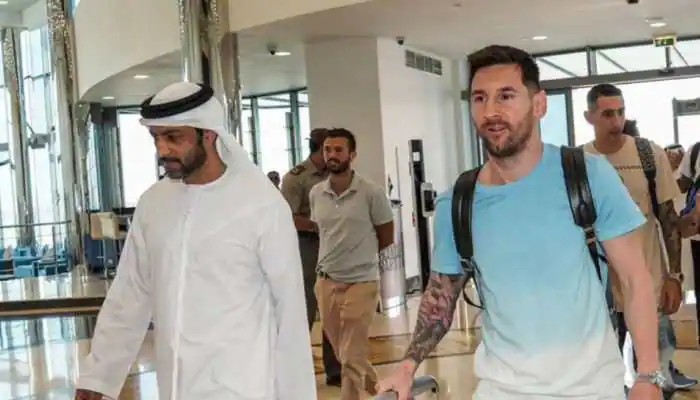 Messi và các đồng đội có mặt ở UAE
