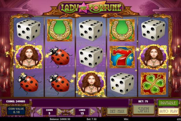 Thế giới đẹp mắt của Lady of Fortune Slot